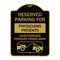 Signmission Reserved Parking for Physicians Patients Unauthorized Vehicles Towed Away, A-DES-BG-1824-23080 A-DES-BG-1824-23080 - alternate 1
